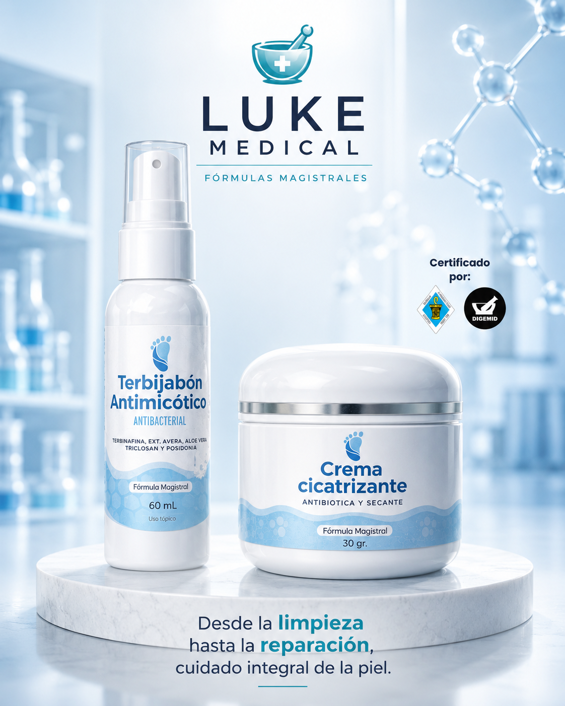 Crema cicatrizante + Terbijabón