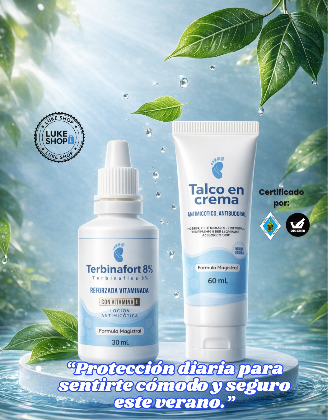 PACK VERANO (TERBINAFORT + TALCO EN CREMA)